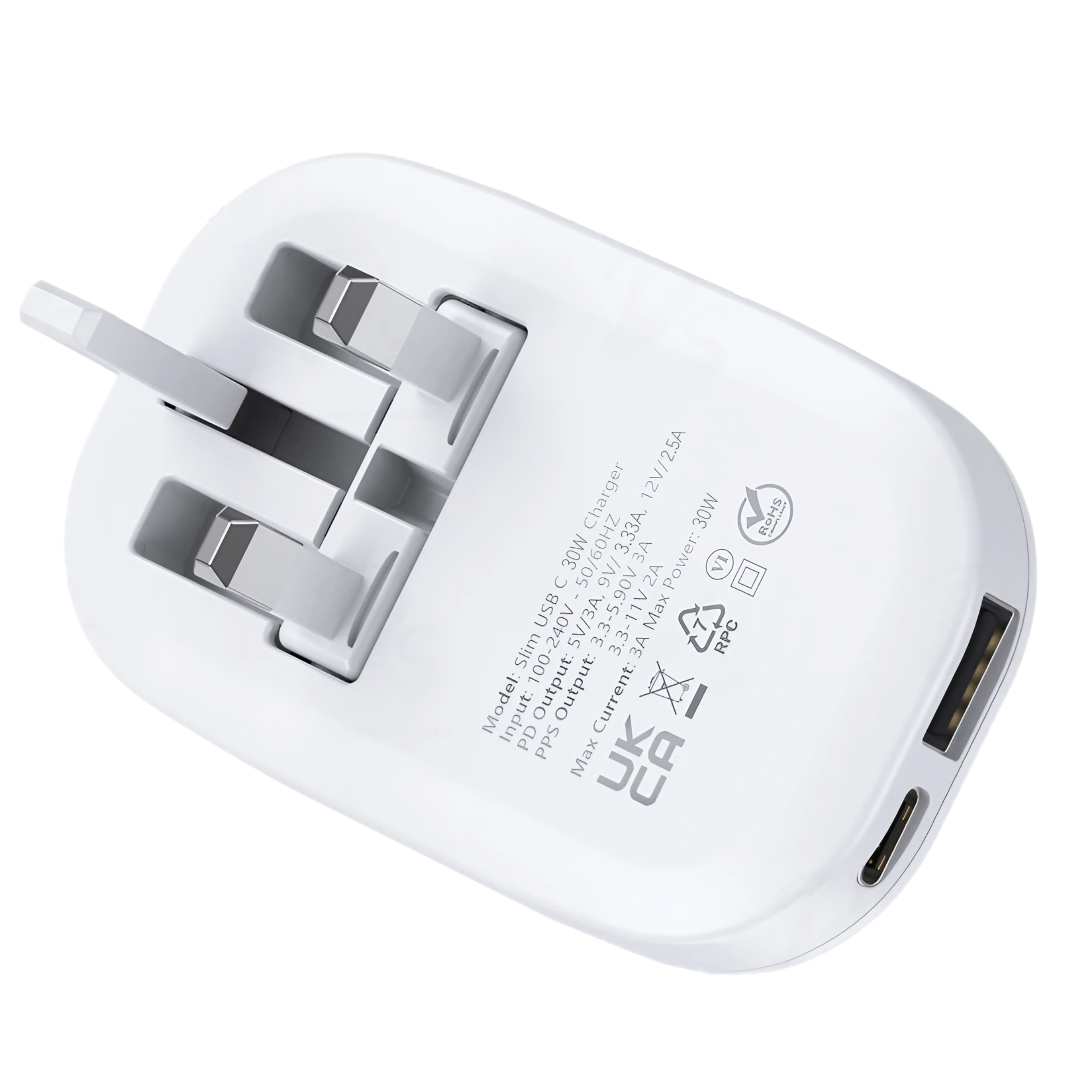 Slim 30W Dual USB-C Charger