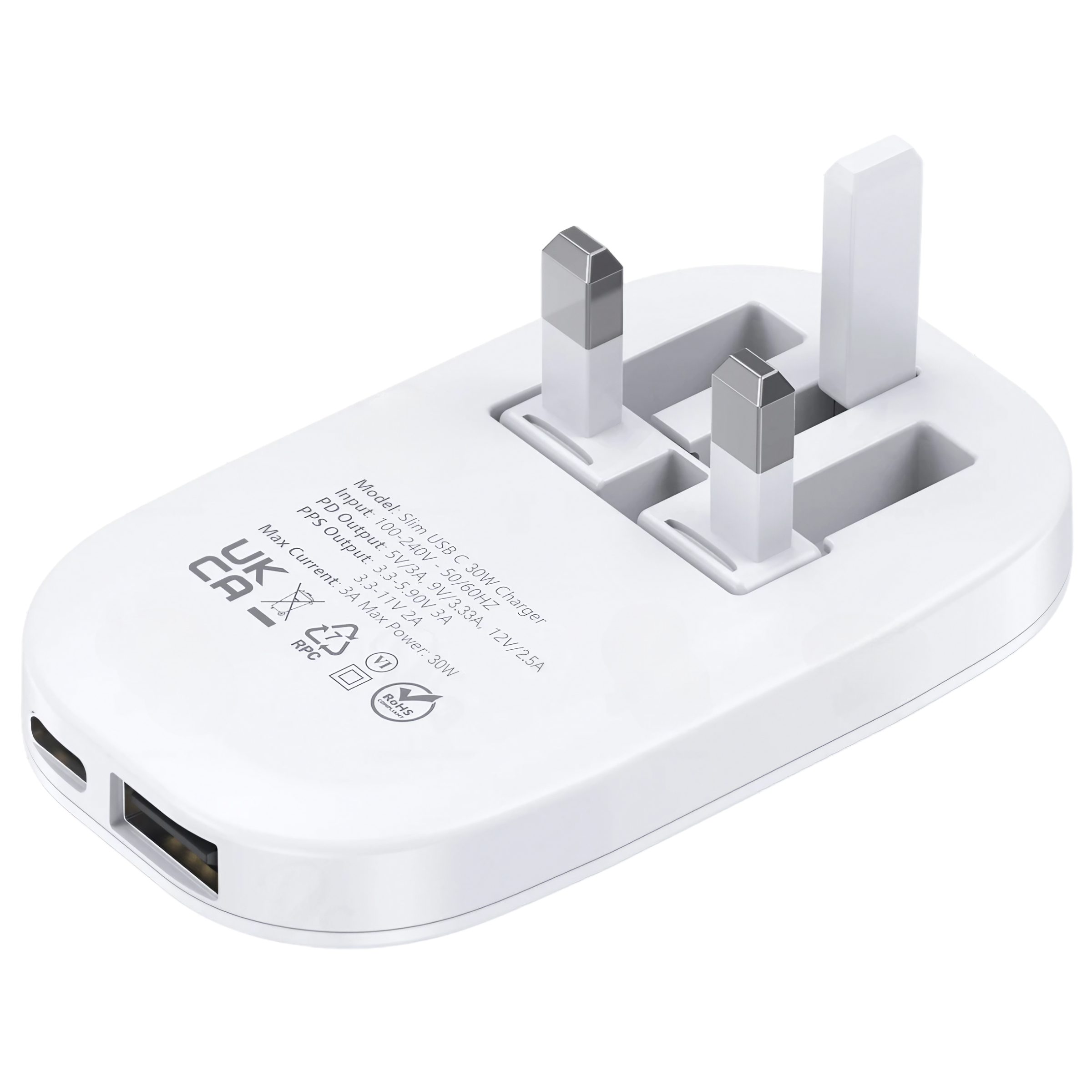 Slim 30W Dual USB-C Charger