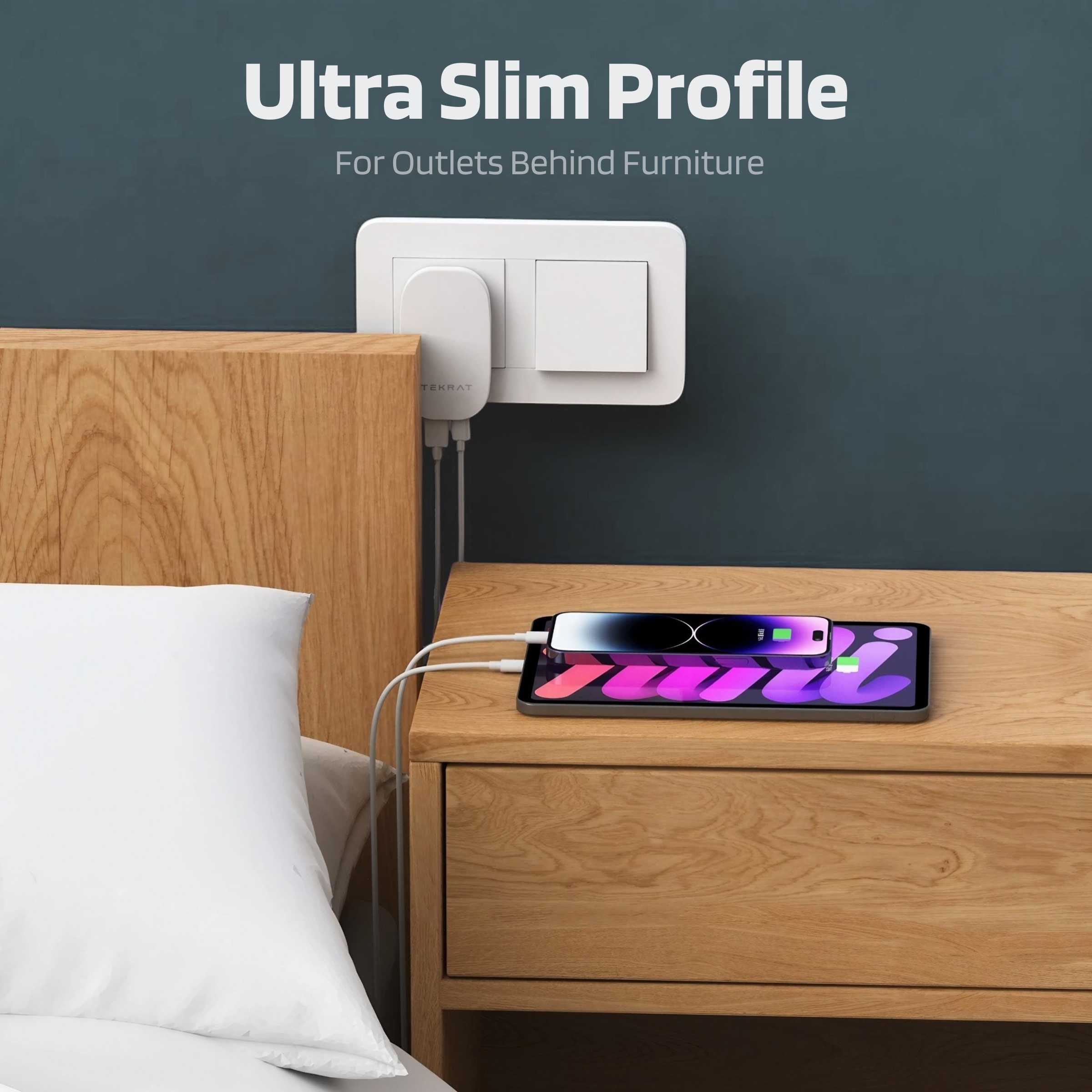 Slim 30W Dual USB-C Charger