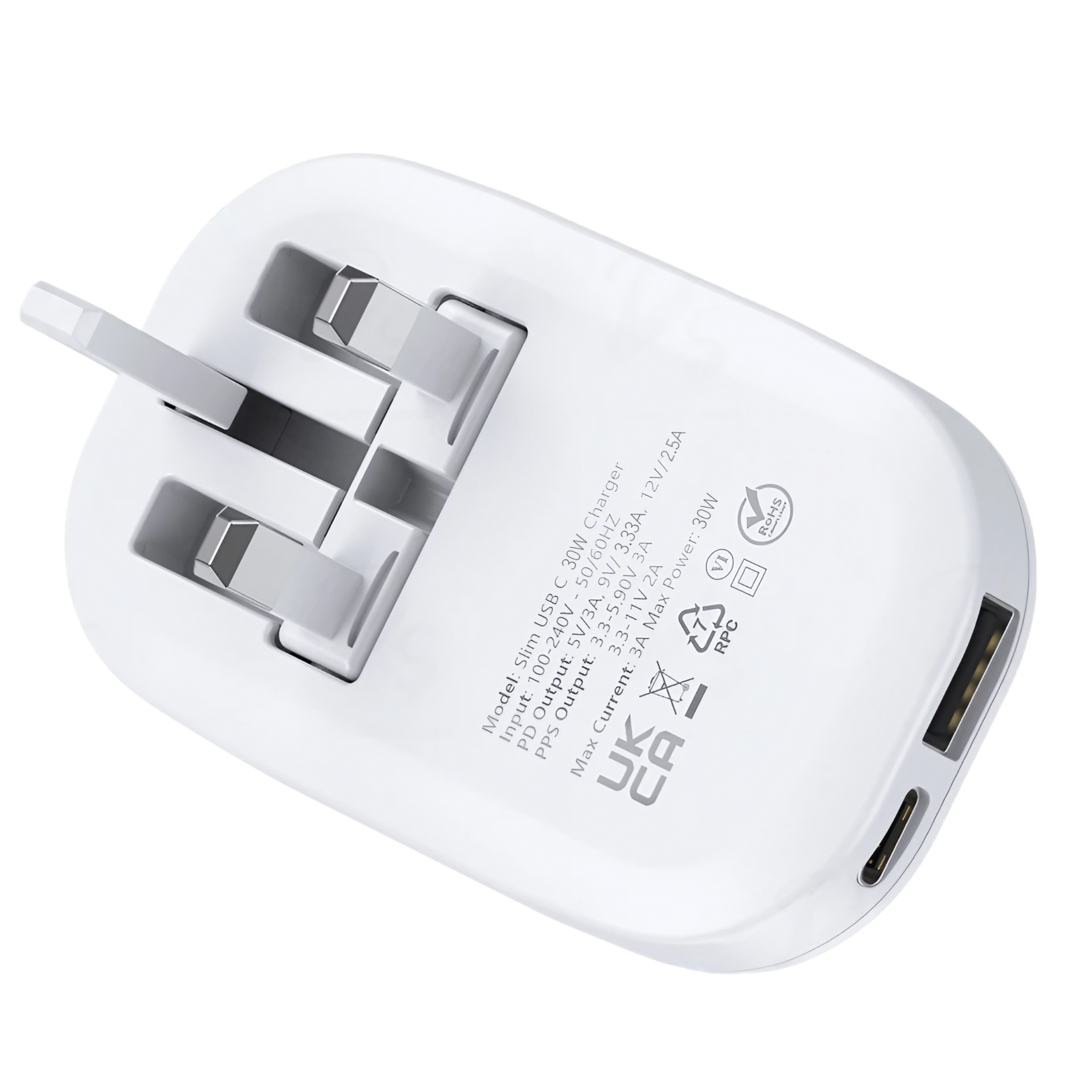 Slim 30W Dual USB-C Charger