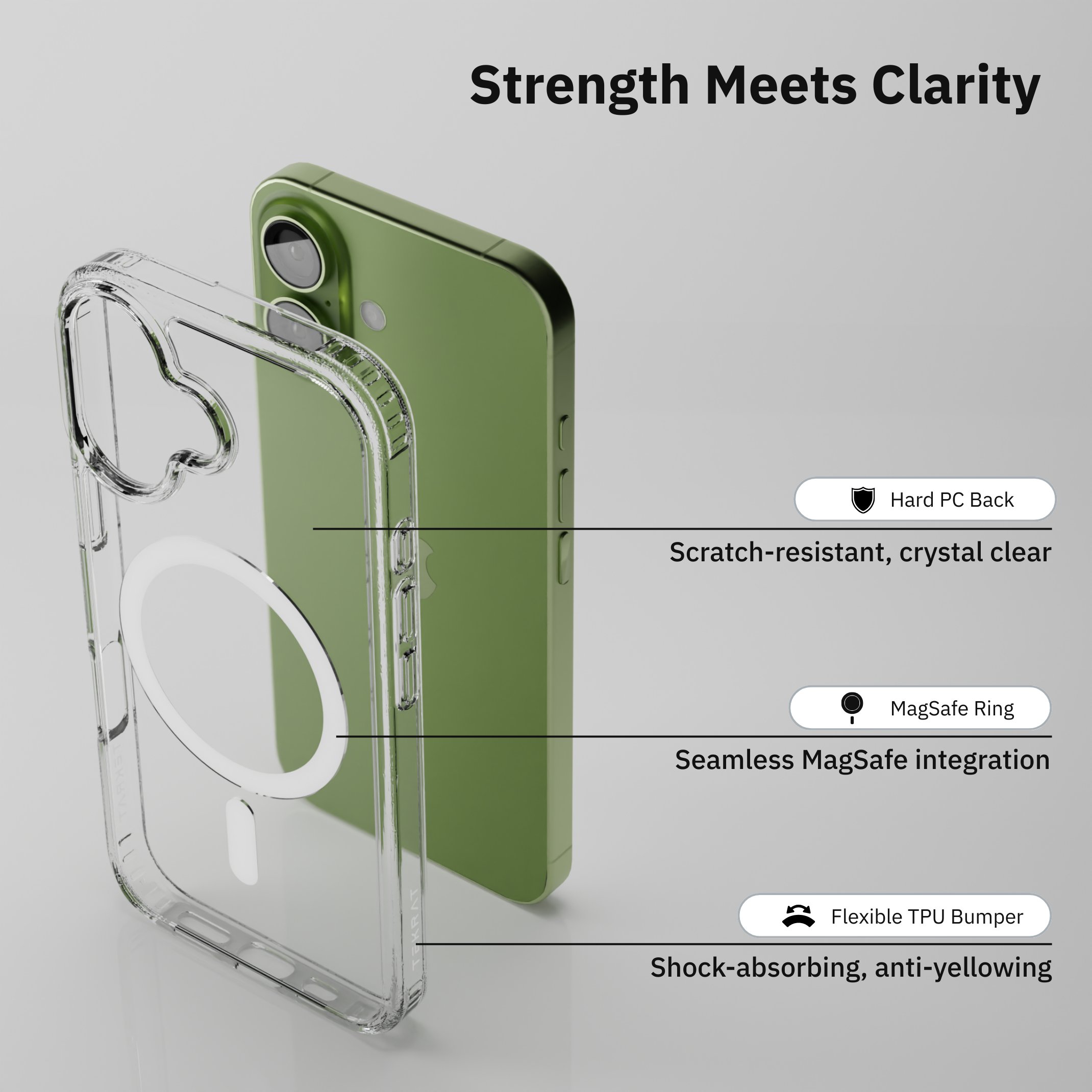 MagFit Clear Case for iPhone 17