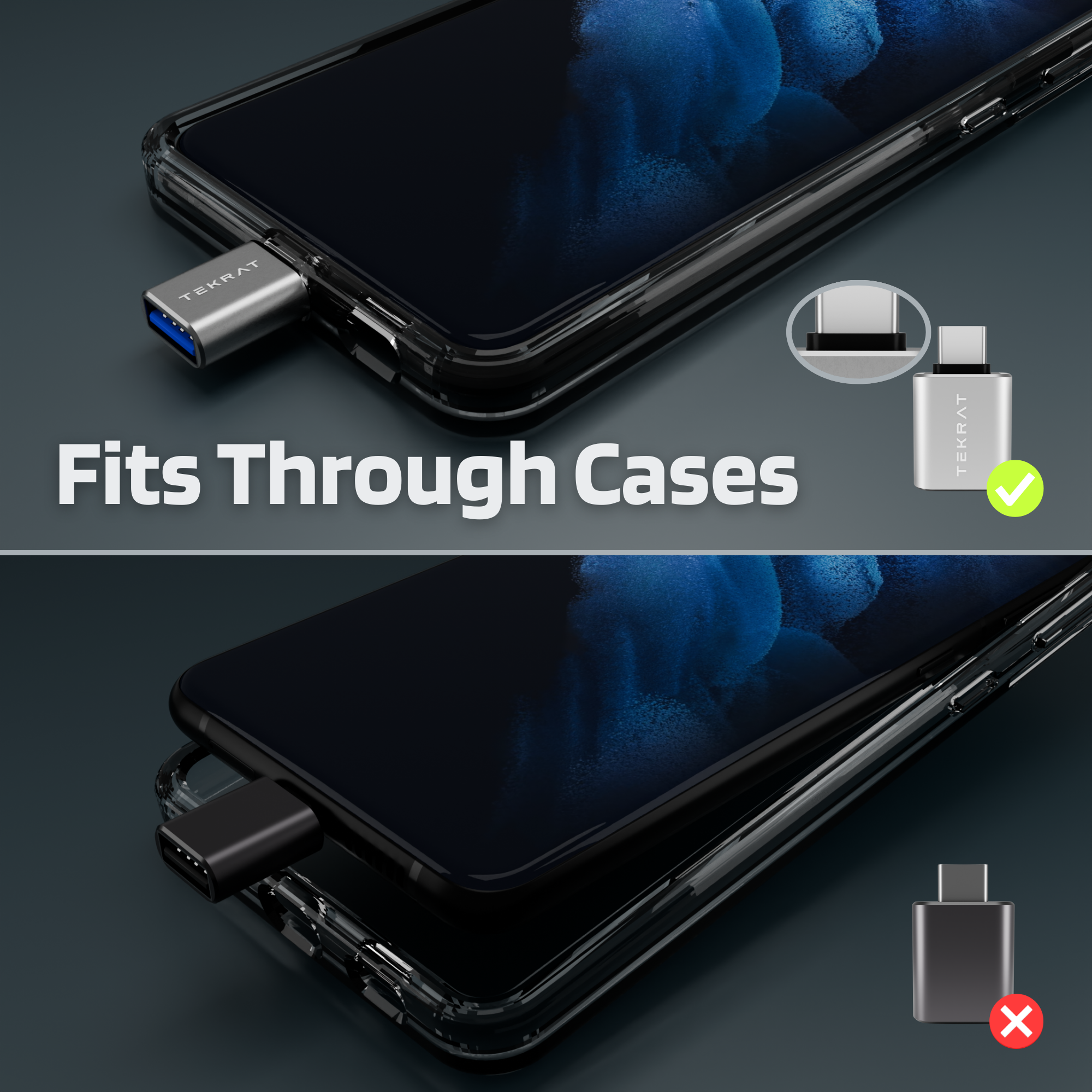 USB-A to USB-C Adapter [3 Pack]