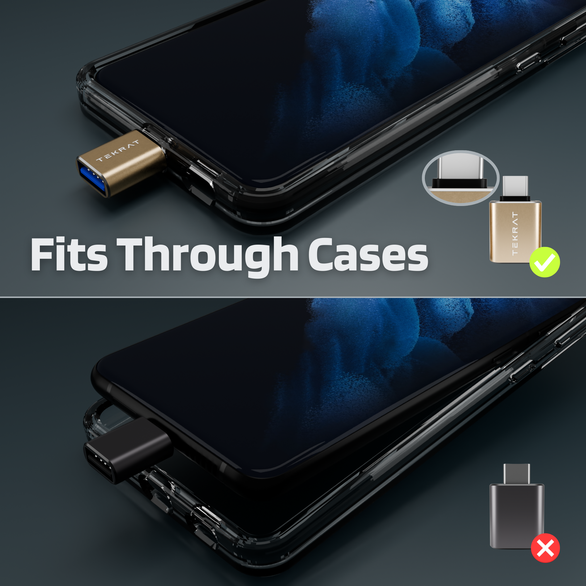USB-A to USB-C Adapter [3 Pack]