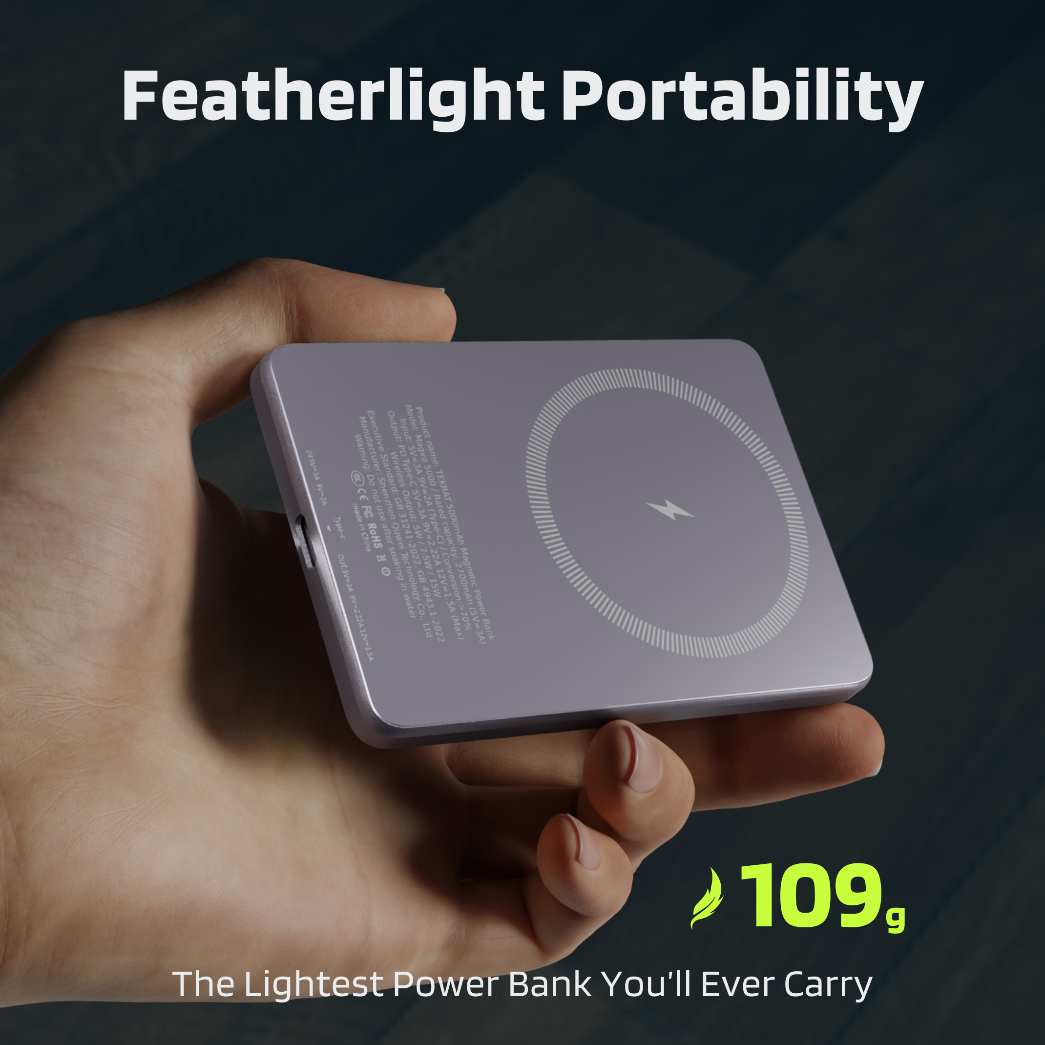 MagVo 5000 Magnetic Power Bank