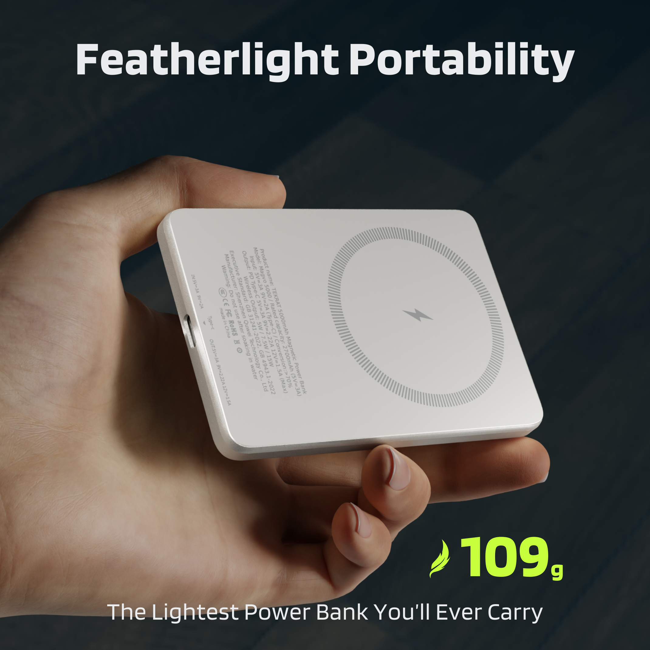 MagVo 5000 Magnetic Power Bank