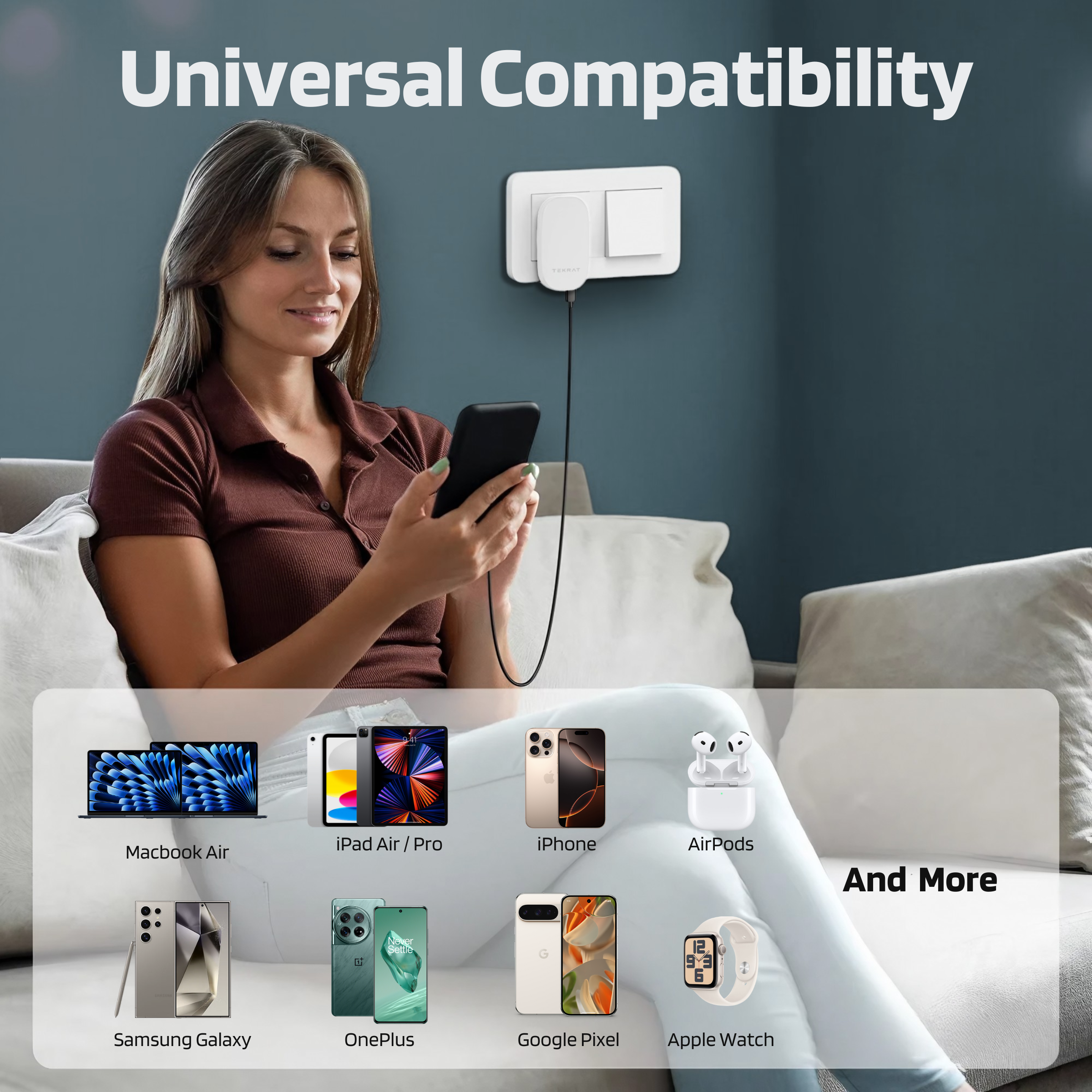 Slim 30W Dual USB-C Charger