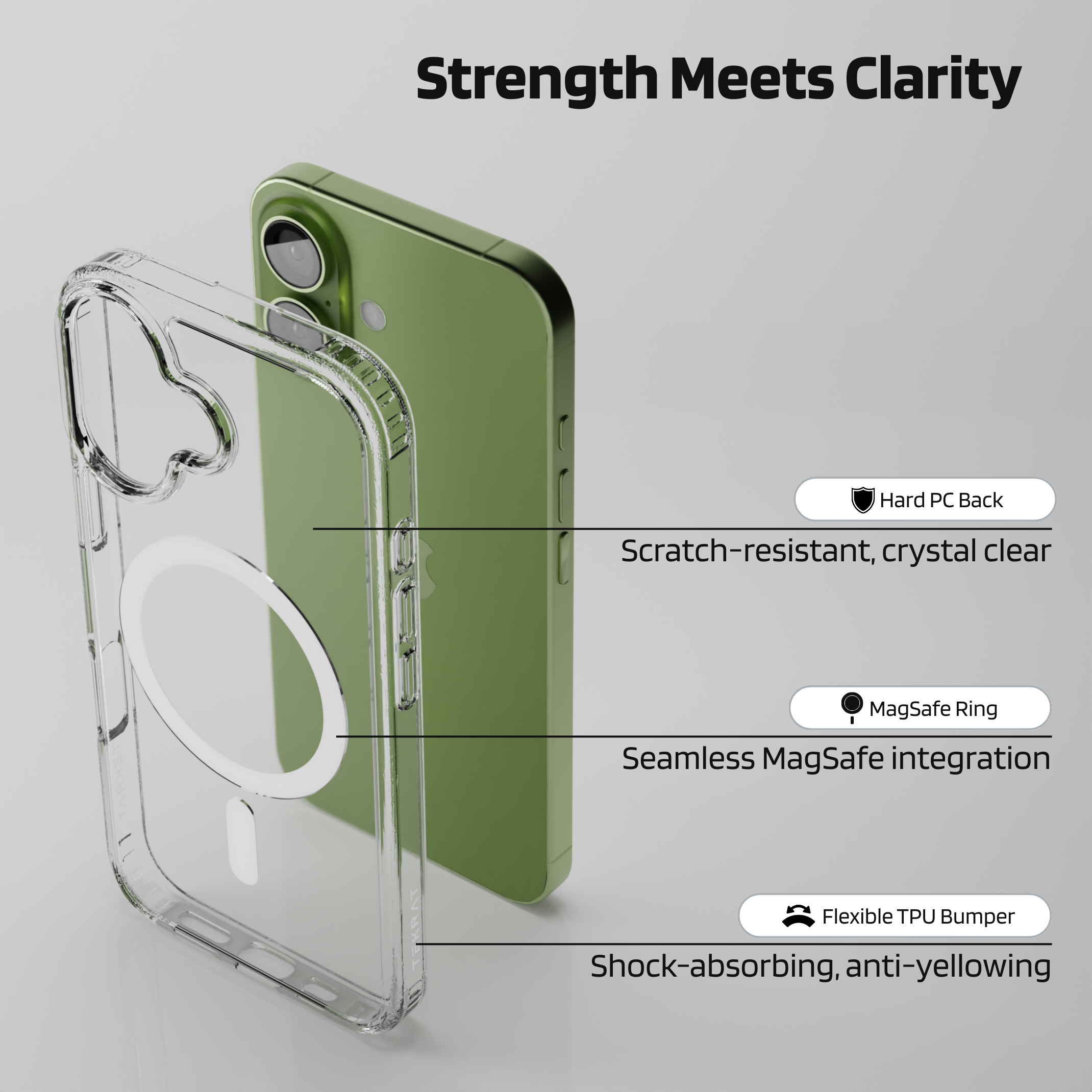 MagFit Clear iPhone 17 Series Case with MagSafe