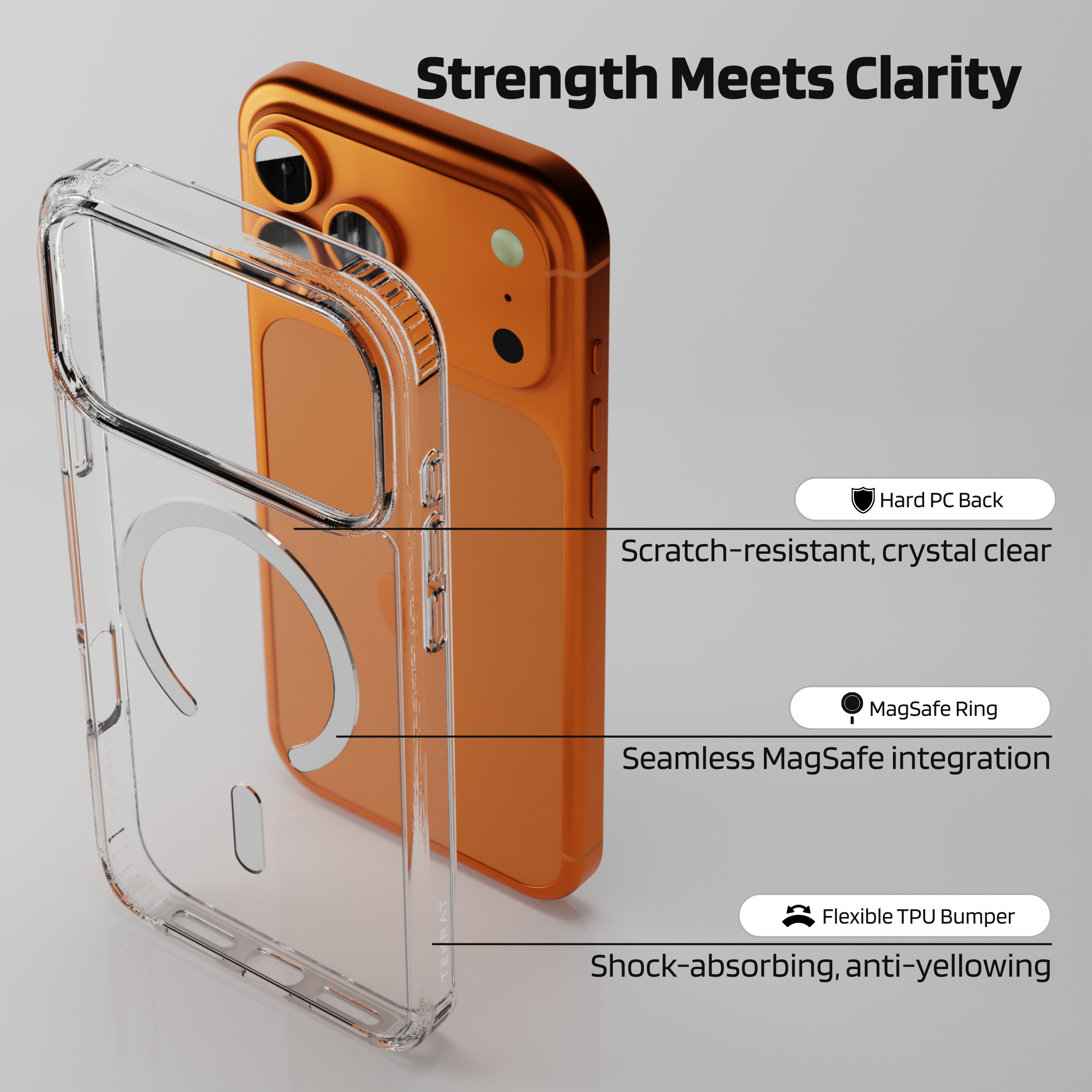 MagFit Clear iPhone 17 Series Case with MagSafe