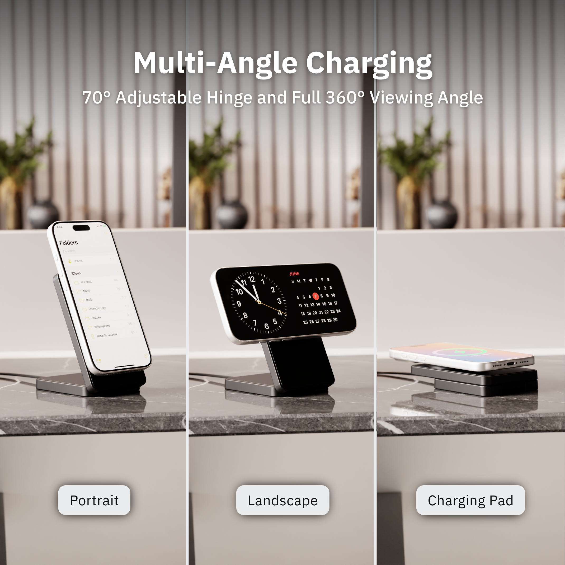 FoldMag Magnetic Phone Charger Stand
