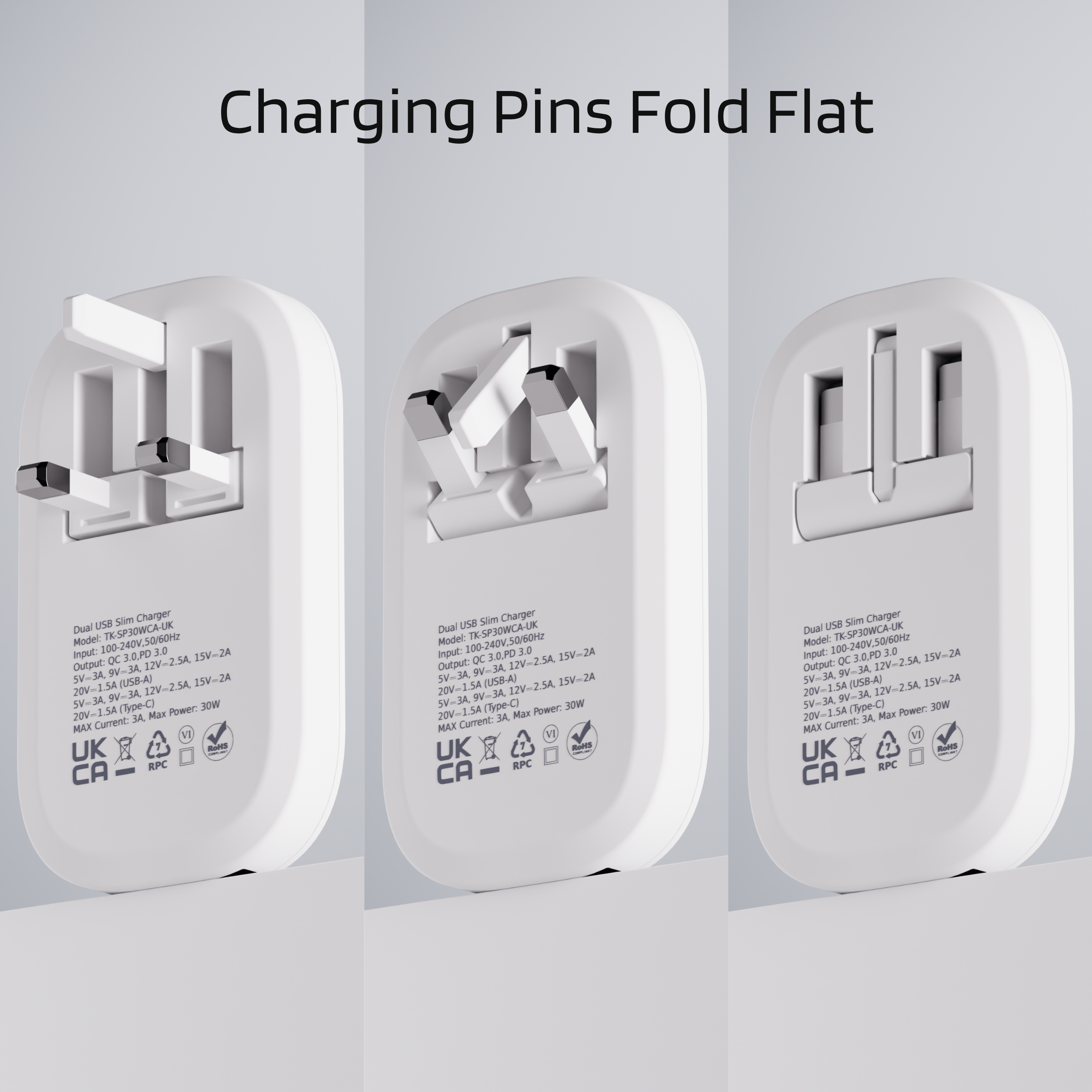 Slim 30W Dual USB-C Charger