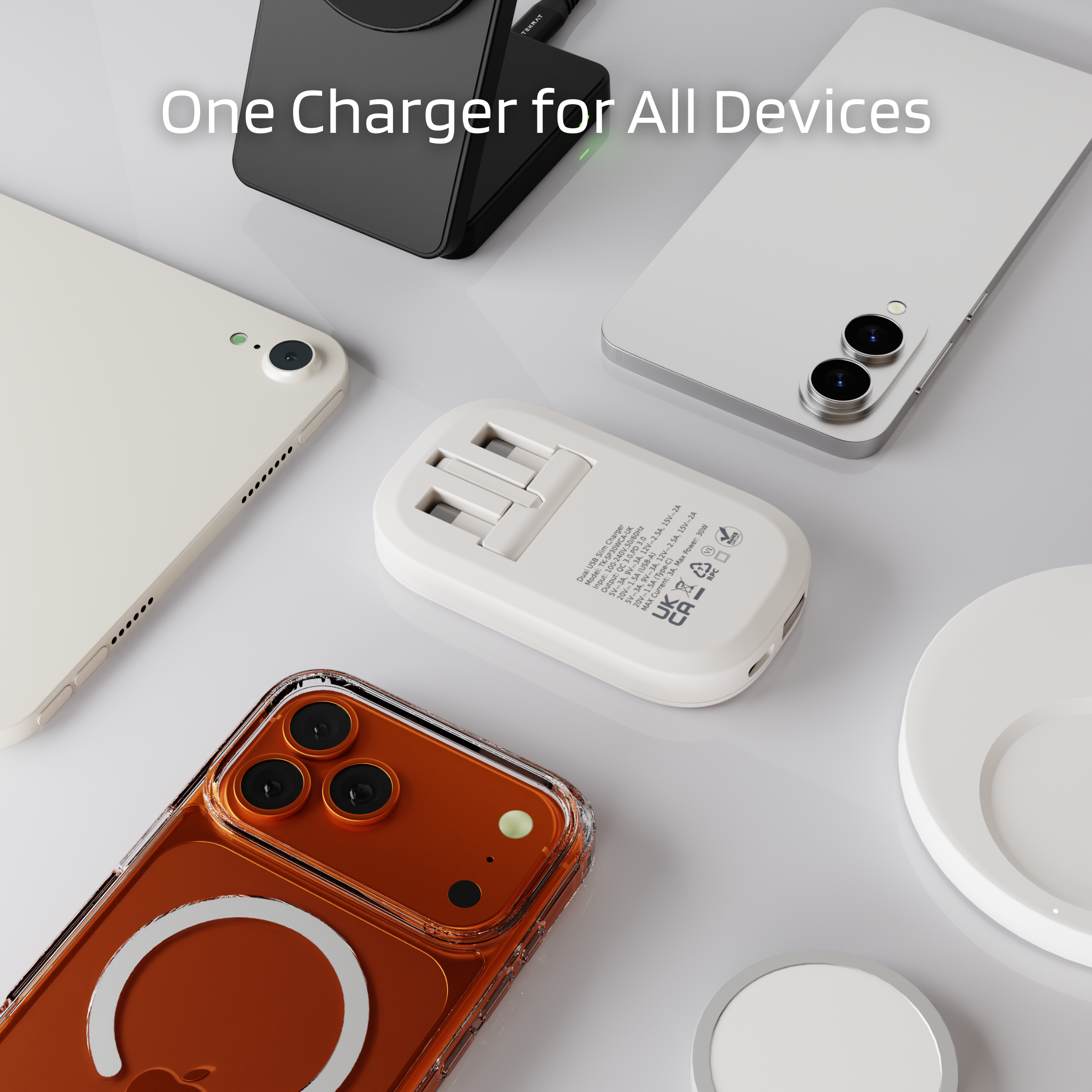 Slim 30W Dual USB-C Charger