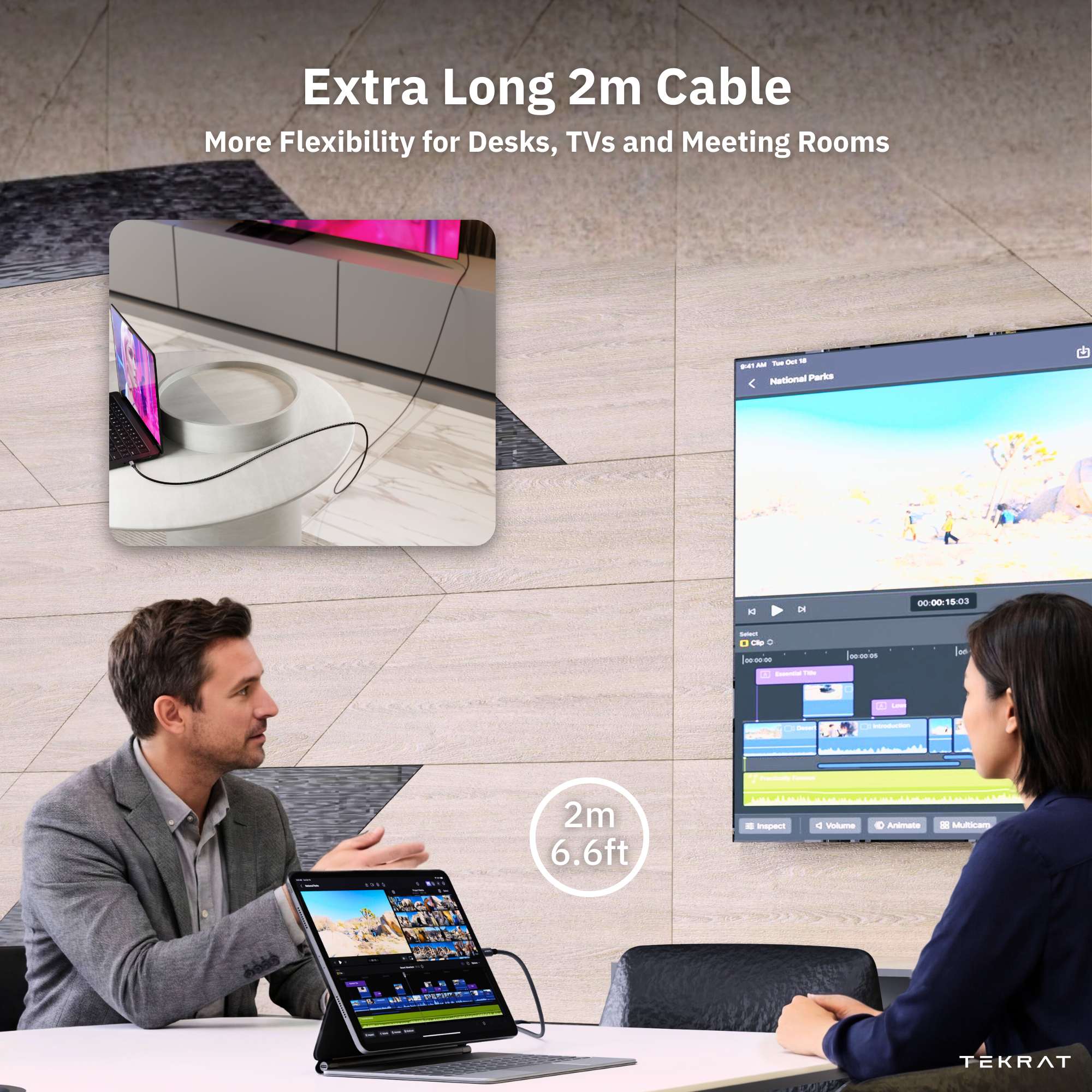 USB-C to HDMI 2m Cable