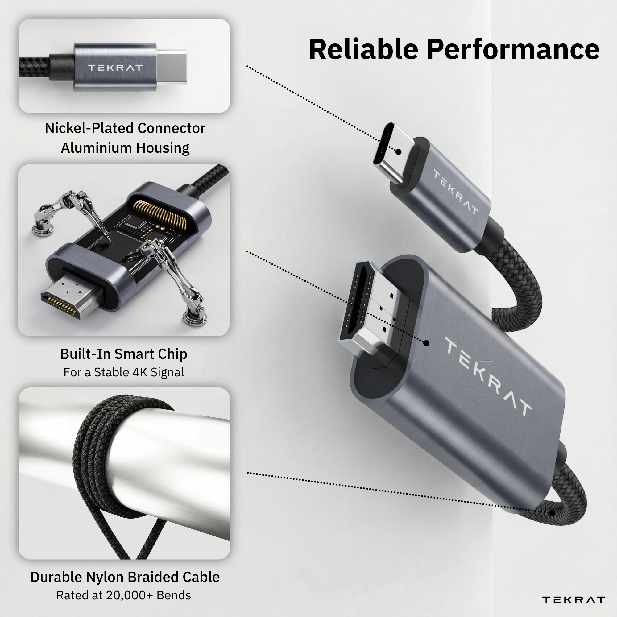 USB-C to HDMI 2m Cable