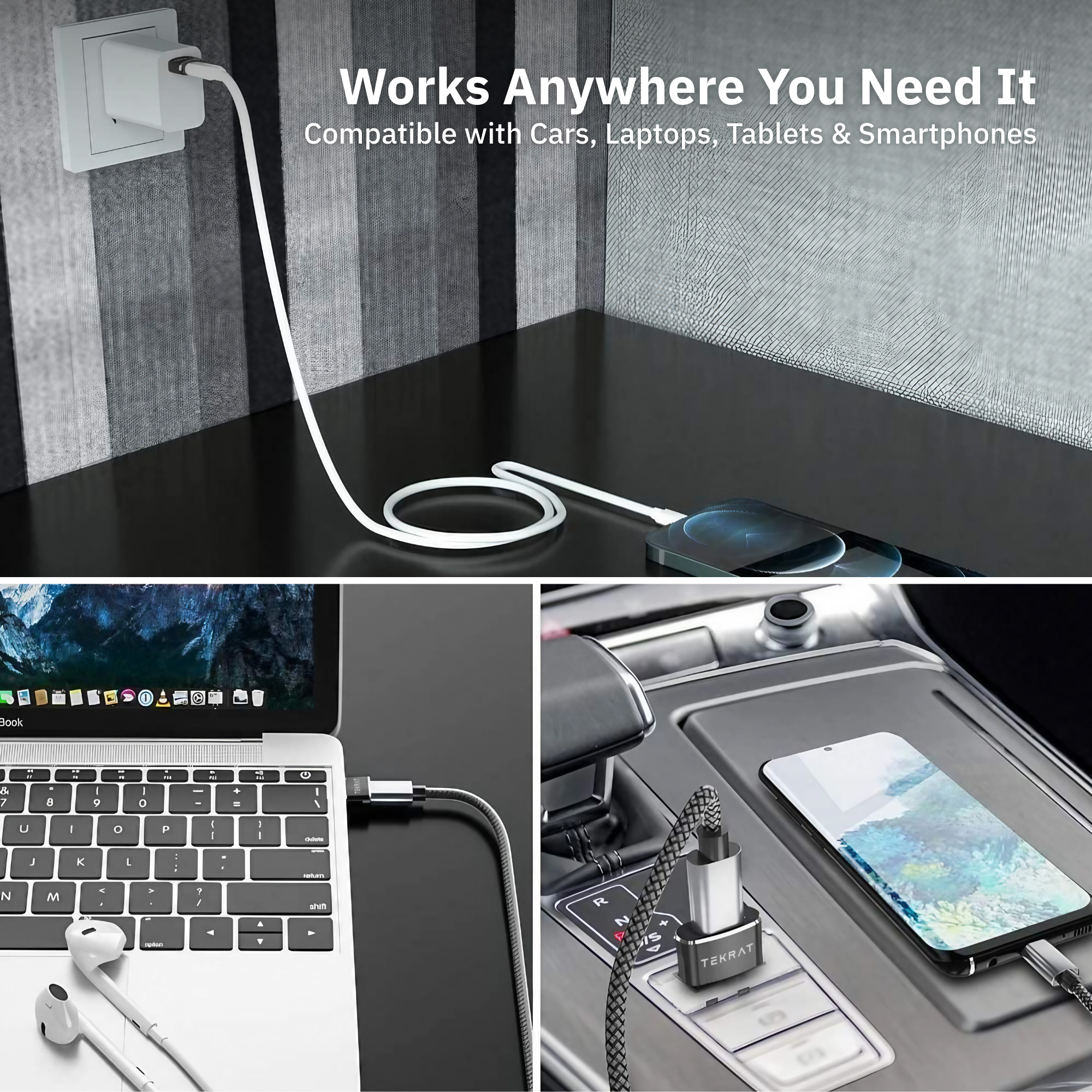 USB-C to USB-A Adapter [3 Pack]