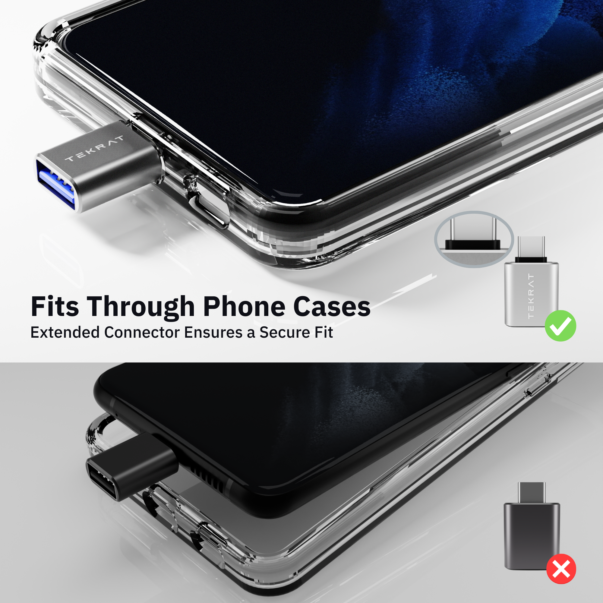 USB-A to USB-C Adapter [3 Pack]