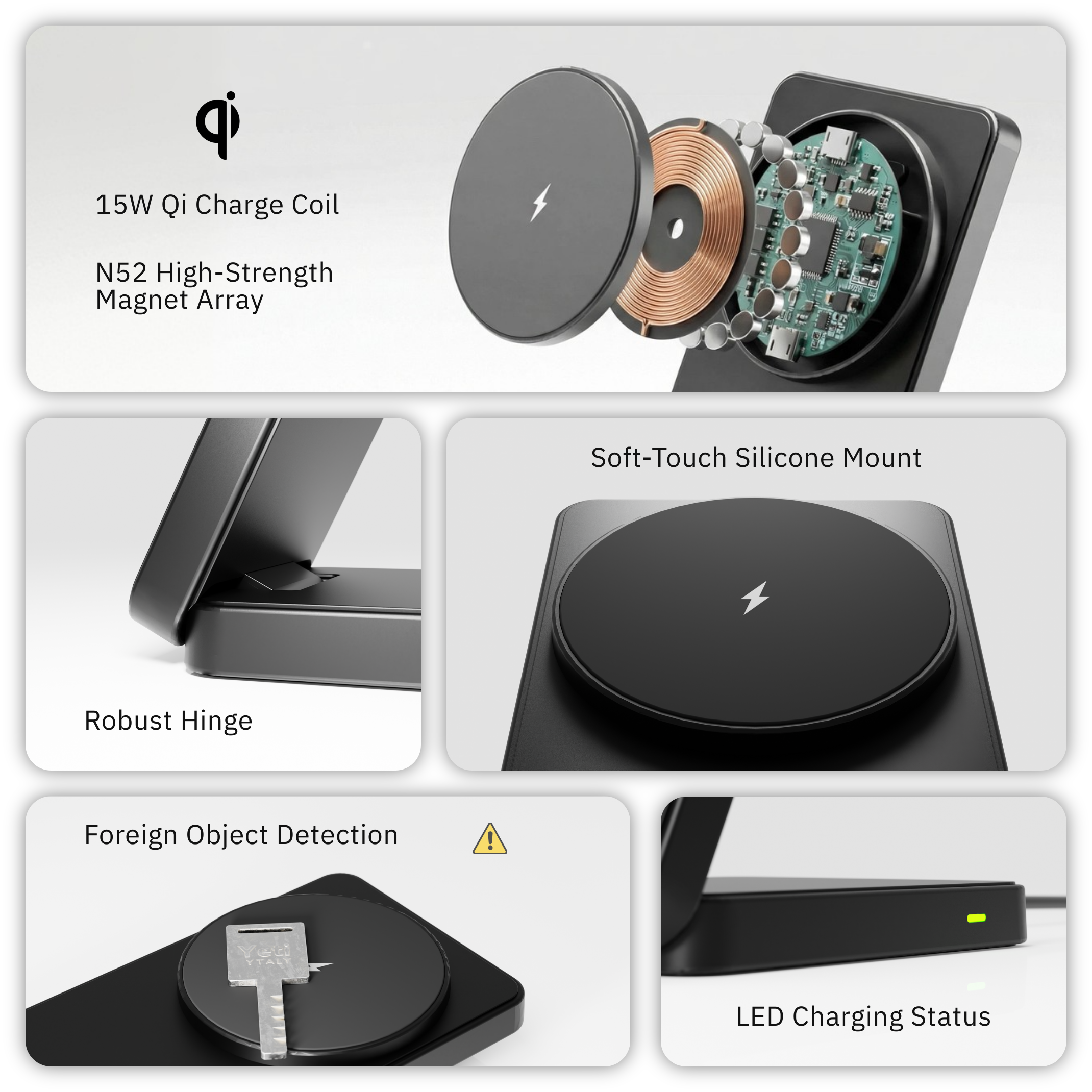 FoldMag Magnetic Phone Charger Stand