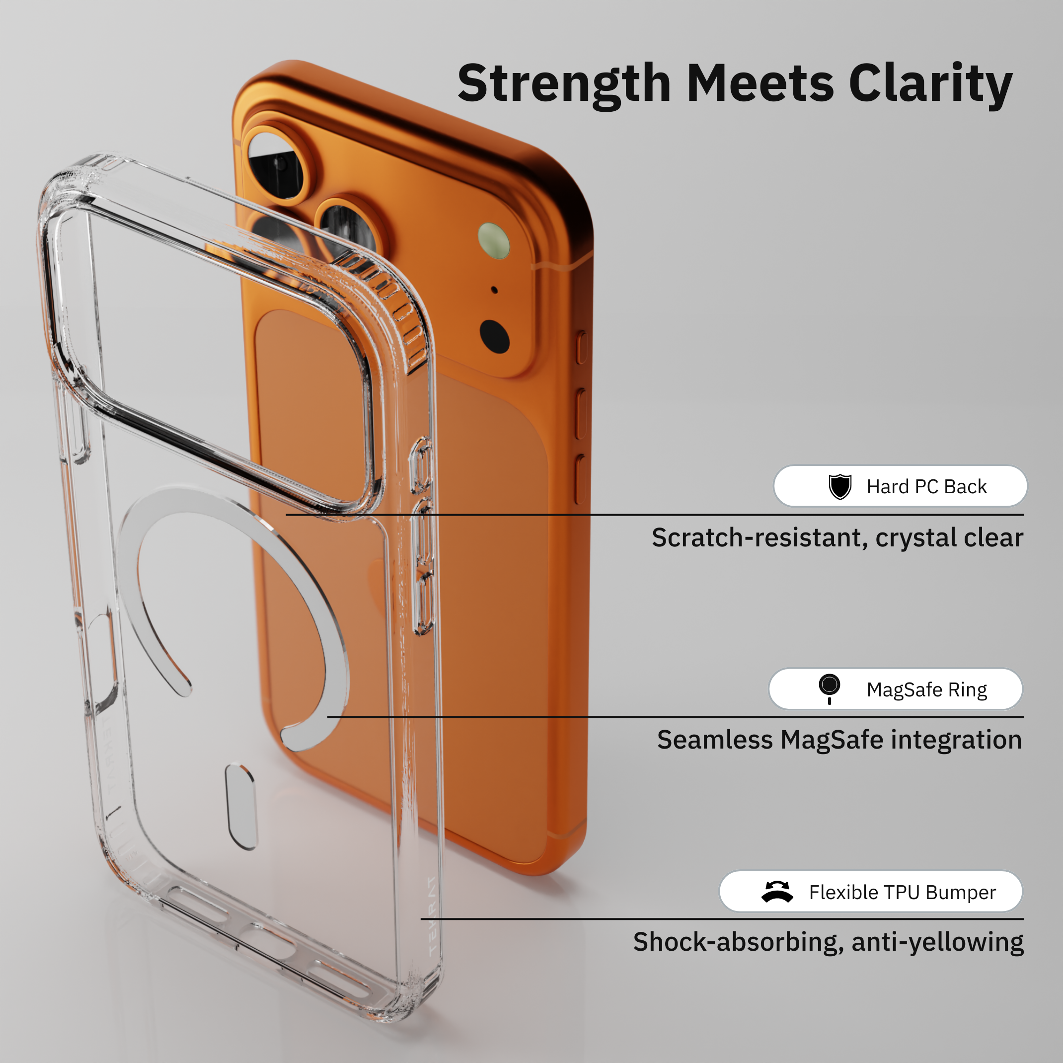 MagFit Clear Case for iPhone 17 Pro / Pro Max