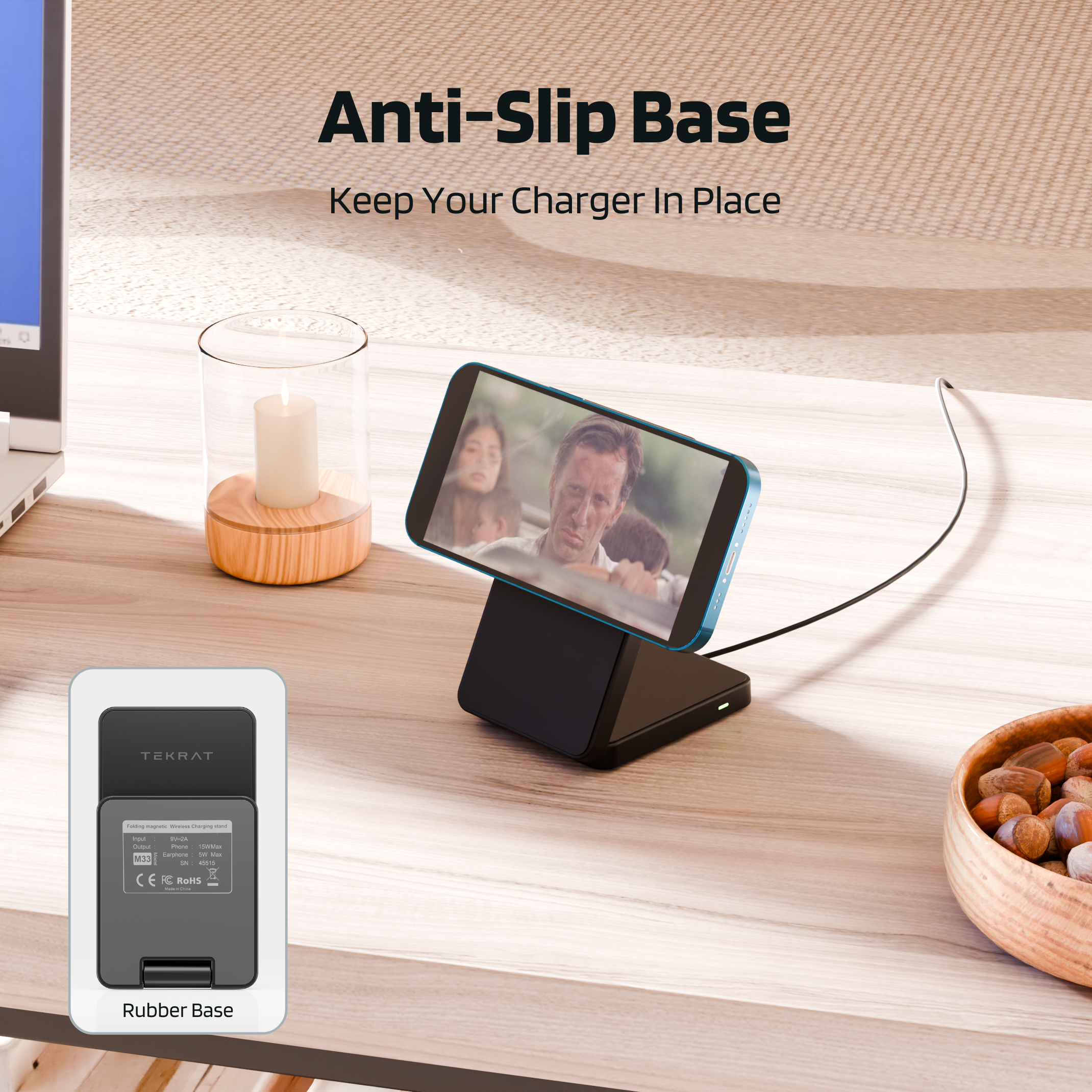 FoldMag Magnetic Phone Charger Stand