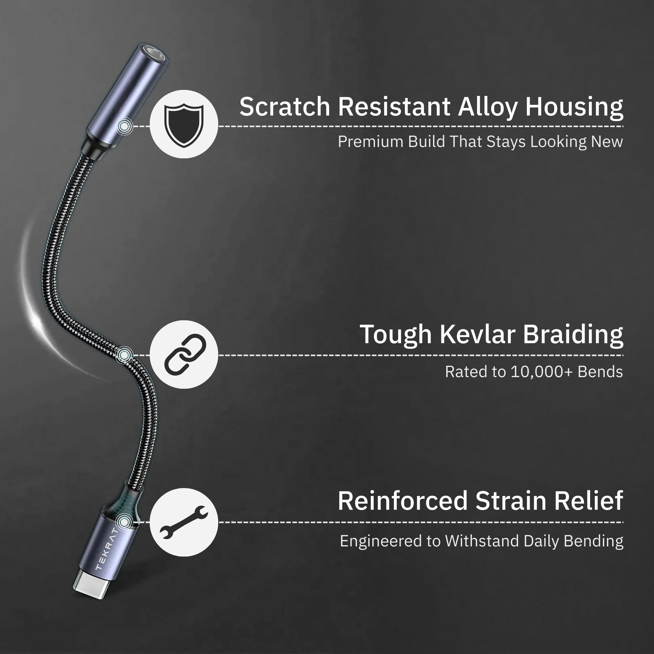 USB C to 3.5mm Adapter Cable
