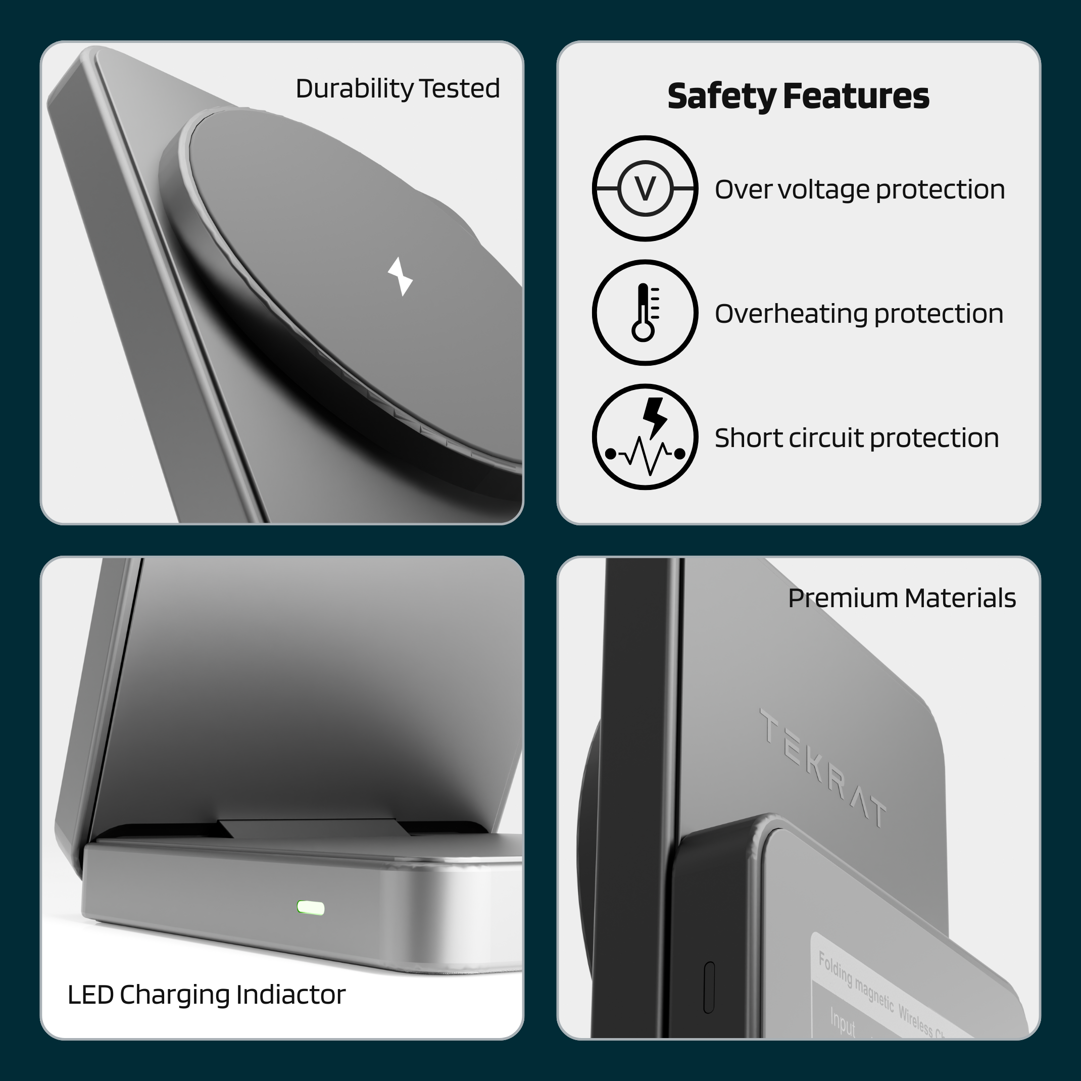 FoldMag Magnetic Phone Charger Stand