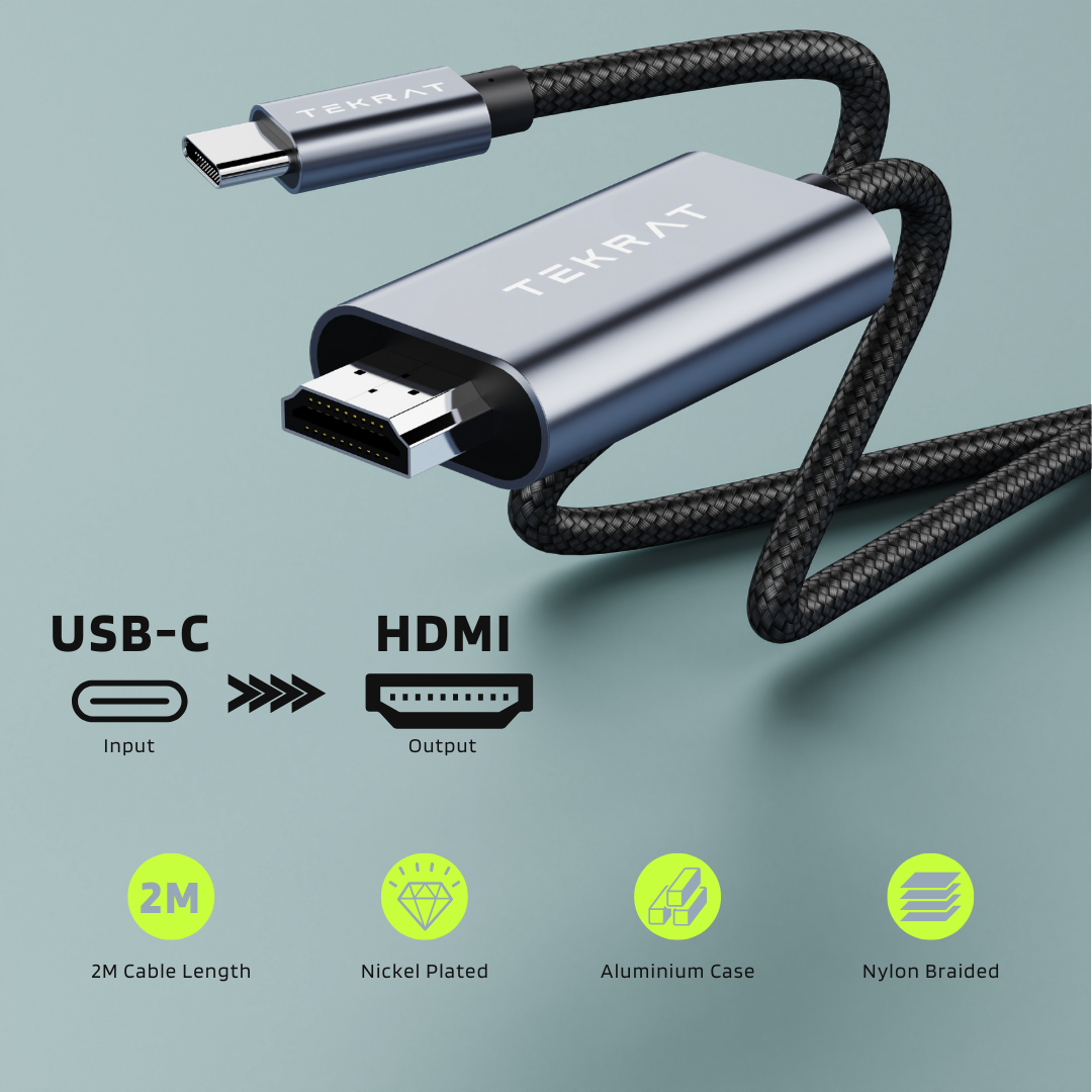 USB-C to HDMI 2m Cable