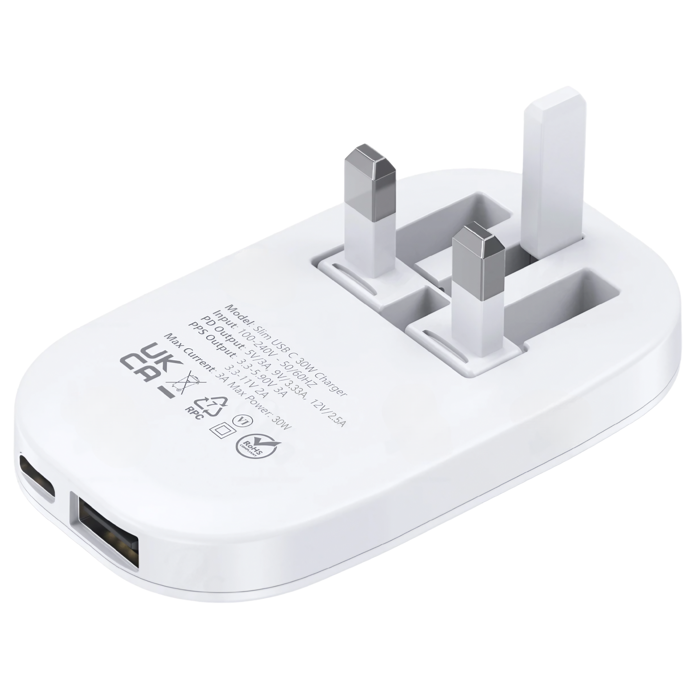 Slim 30W Dual USB-C Charger