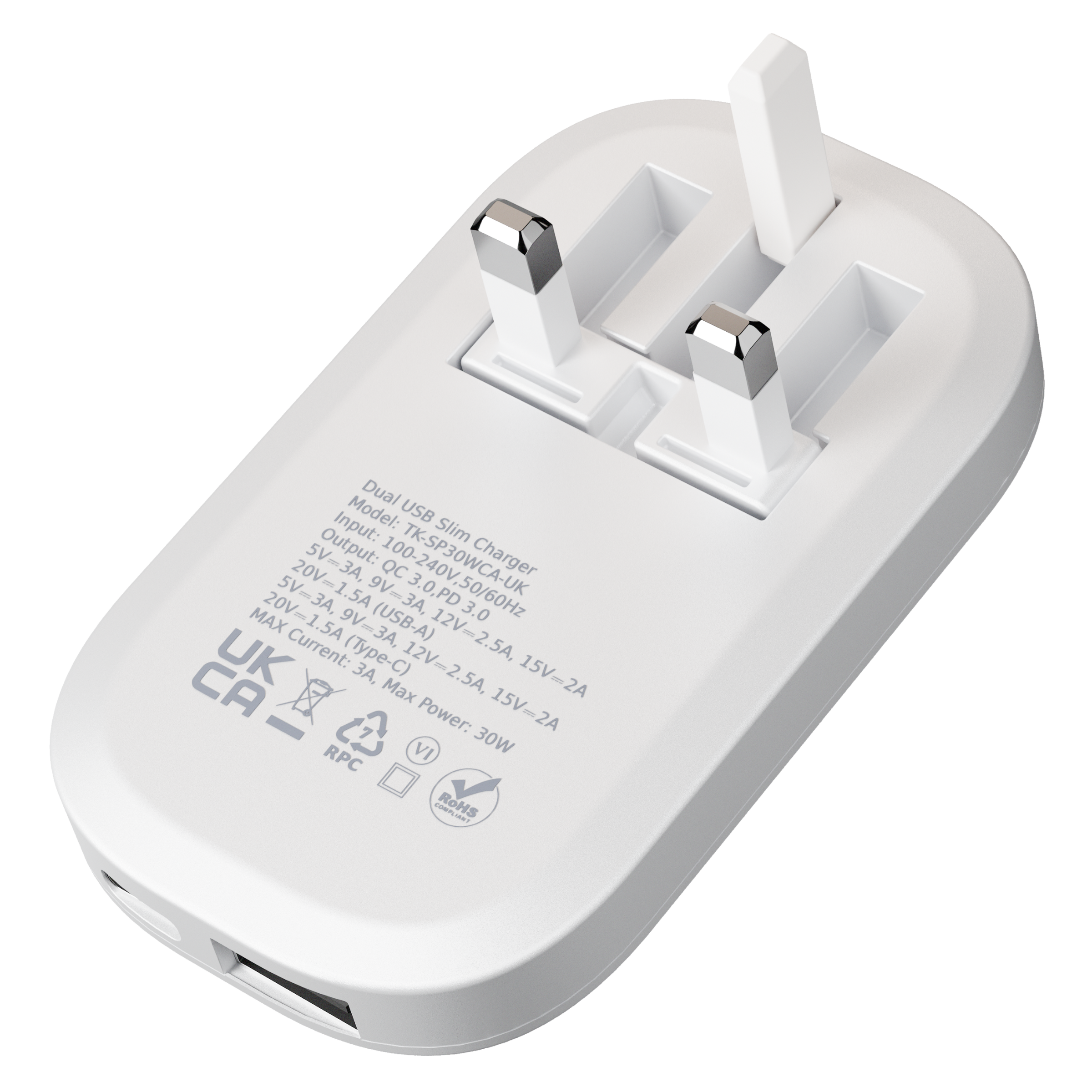 Slim 30W Dual USB-C Charger