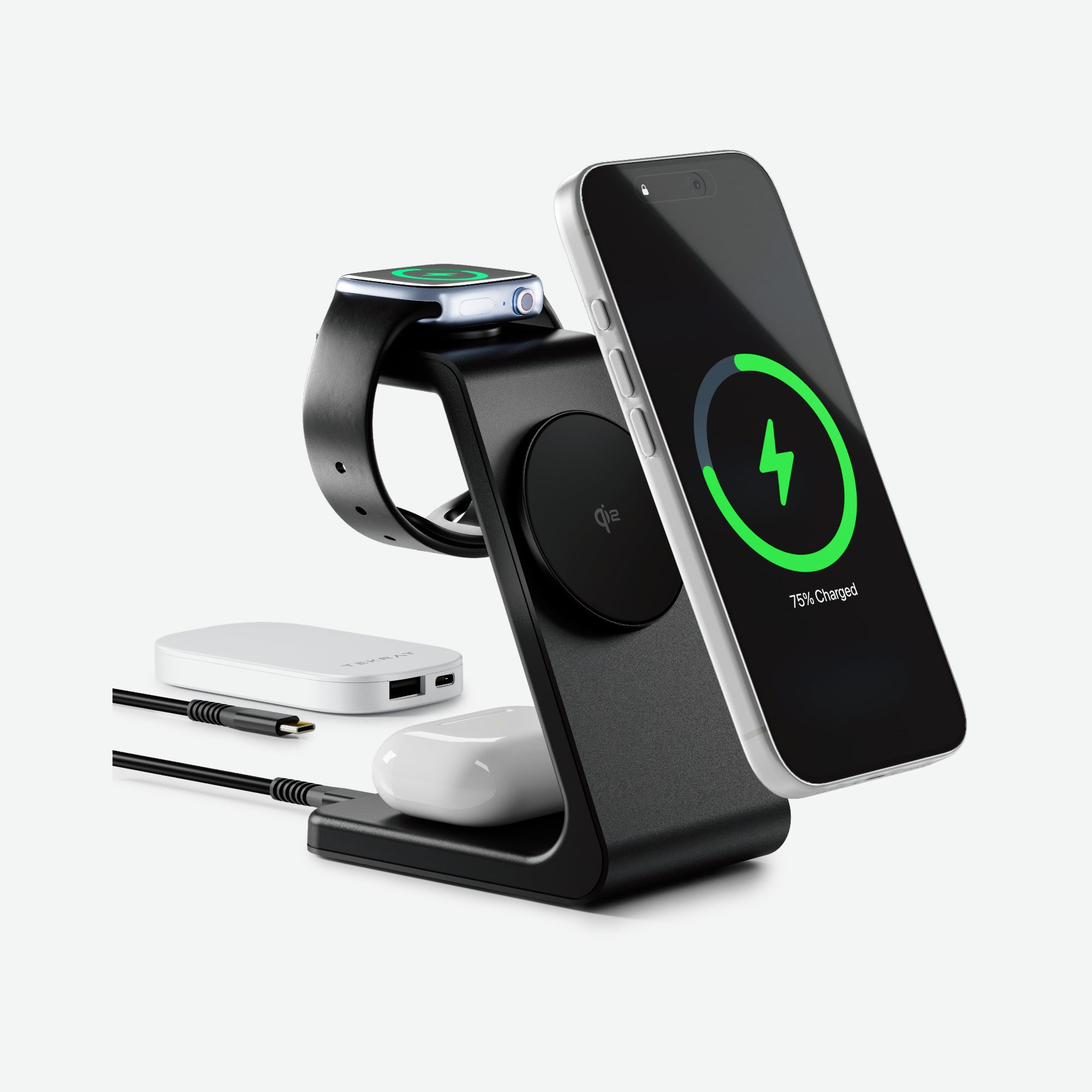 MagStack Qi2 3-in-1 Charging Stand