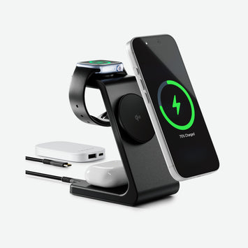 MagStack Qi2 3-in-1 Charging Stand