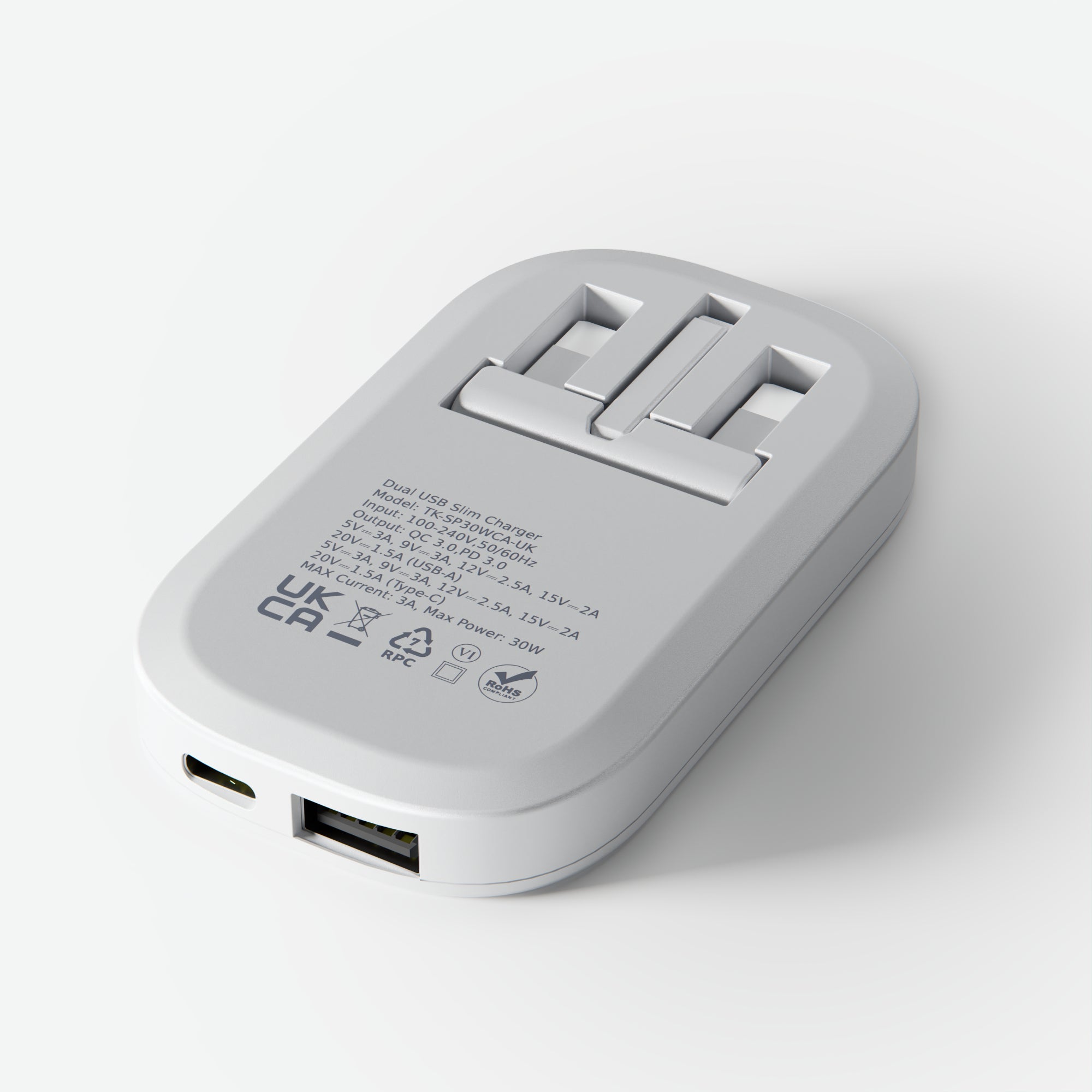 Slim 30W Dual USB-C Charger